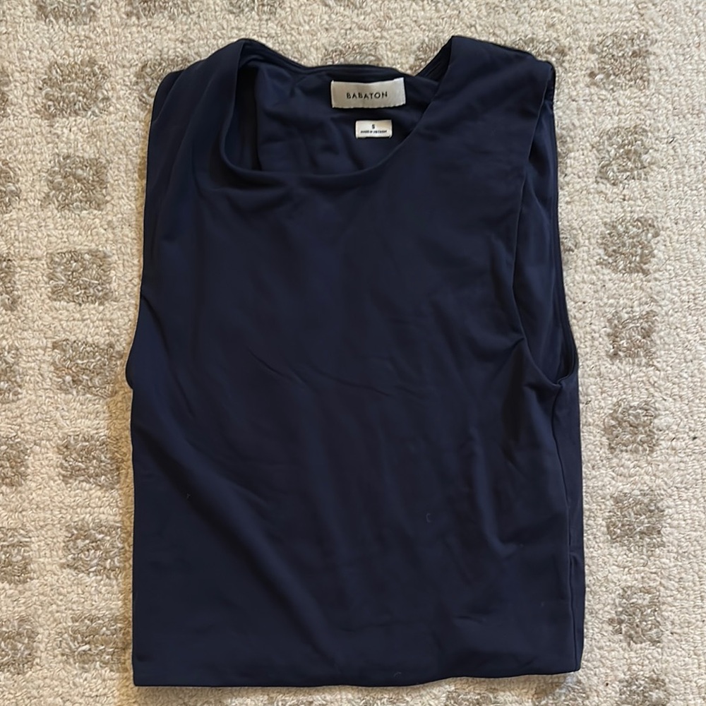 Babaton Navy Sleeveless Top